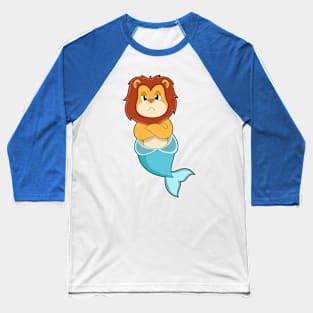 Lion Mermaid Baseball T-Shirt